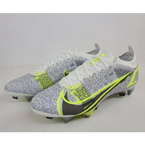 Nike Mercurial Vapor 14 Elite SG Pro White-black-silver-volt SZ 8  DD3687-108, 194956813163 - Nike shoes - White