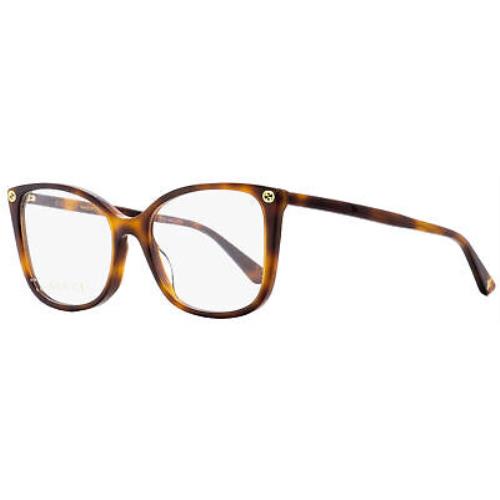 Gucci Butterfly Eyeglasses GG0026O 002 Havana 53mm 0026