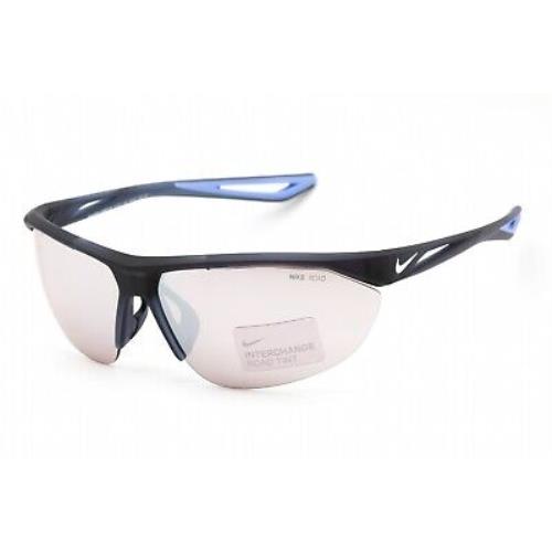 Nike Tailwind Swift 19M EV1214 492 Sunglasses Blue Frame Red Lenses 70mm