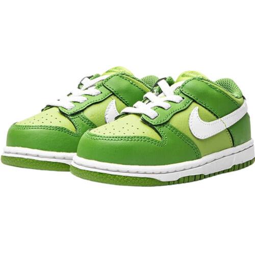 Nike Toddler Dunk Low TD DH9761-301 Chlorophyll Green/white Toddler Shoe Sneaker - Green