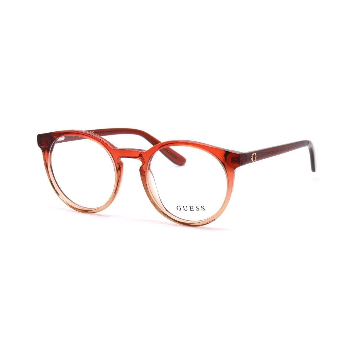 Guess GU9214 071 Red Ombre Round Plastic Optical Eyeglasses Frame 47-18-135