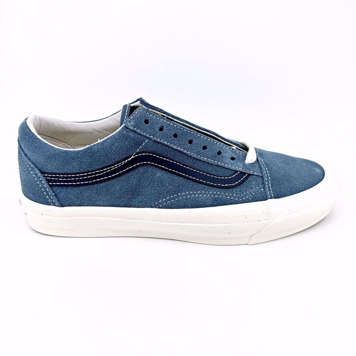 Vans Vault OG Old Skool LX Suede Blue Mirage Dress Blues Mens Sneakers Blue