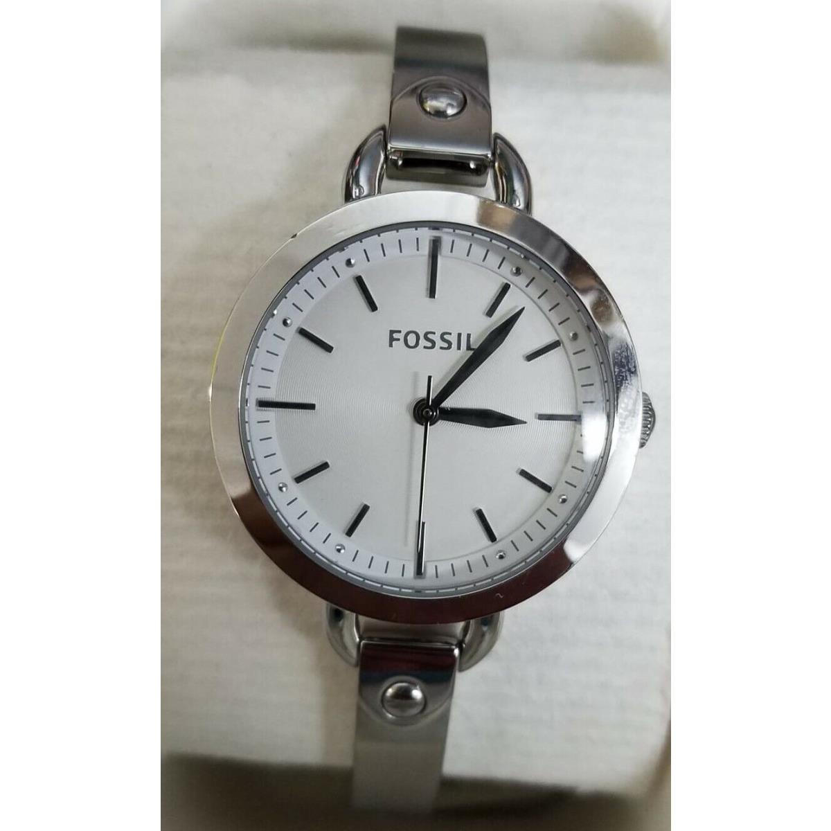 Fossil BQ3025 Silver Dial Stainless Steel Women`s Watch