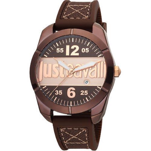 Just Cavalli Men`s Young Brown Dial Watch - JC1G106P0035