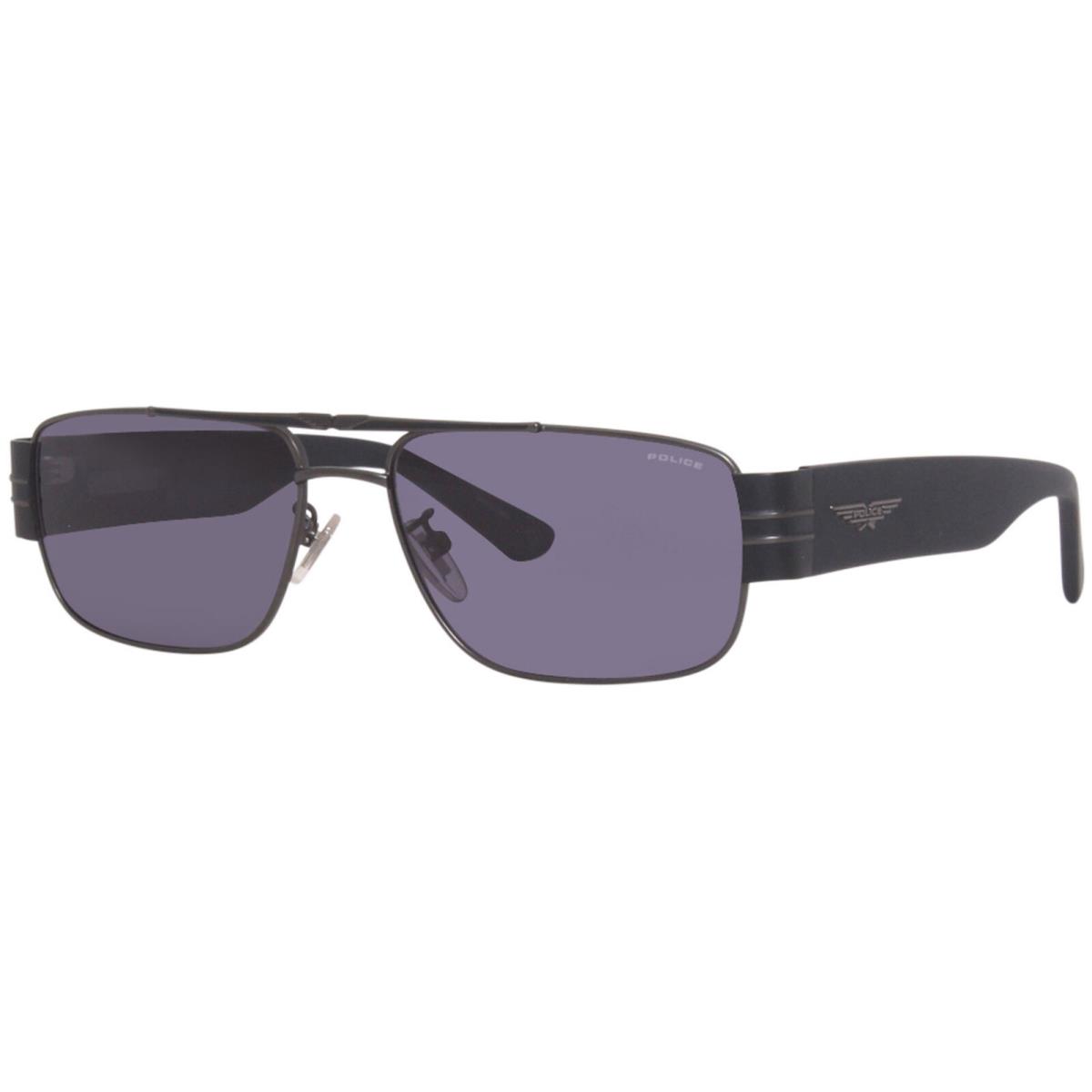 Police Origins-29 SPLA55 08H5 Sunglasses Men`s Black/grey Rectangular 57mm