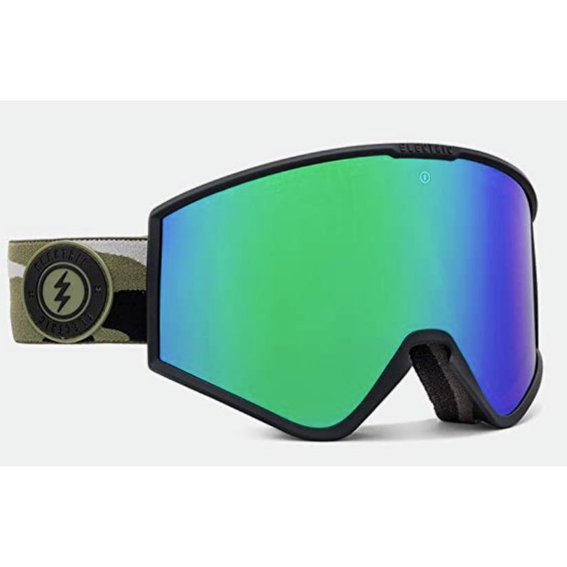 Electric Kleveland Snow Goggles-camo-brose Green Chrome+bonus Lens