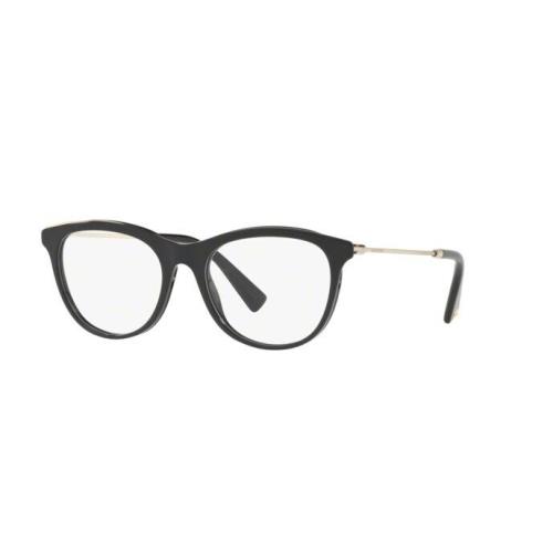 Valentino Eyeglasses VA1006 3003 Black Light Gold Frames 53MM Rx-able