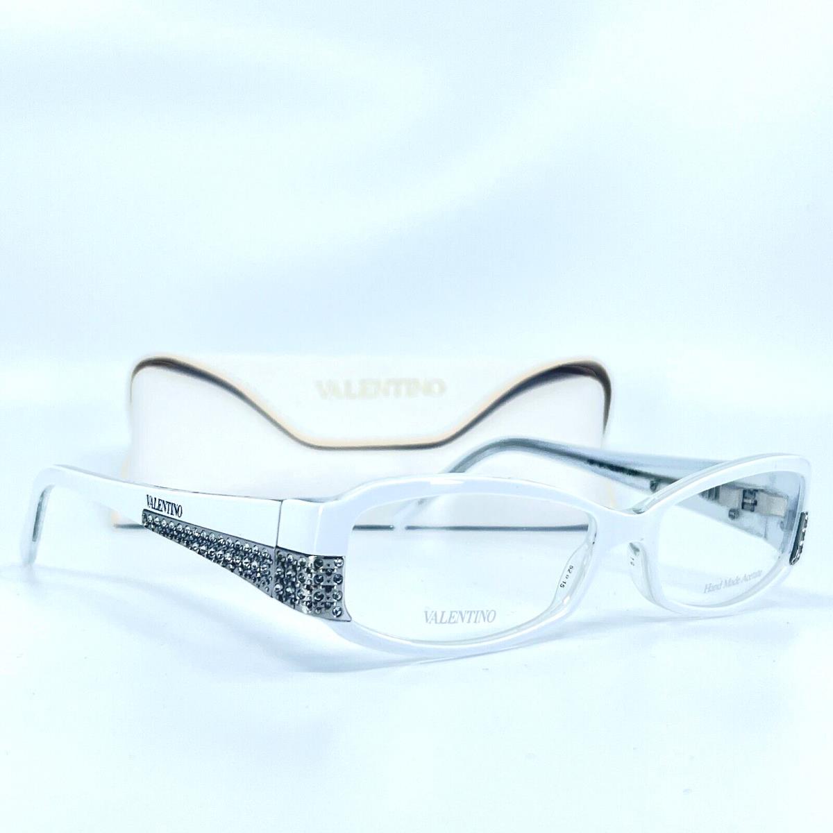 Valentino Eyeglasses VAL5657 Fgx White Rectangular Womens Frames 52 15 135 mm