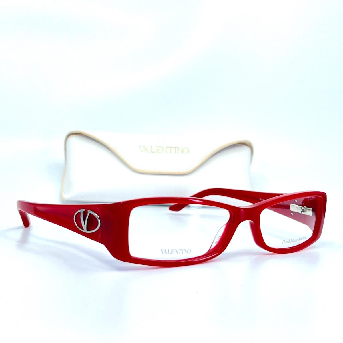 Valentino Eyeglasses VAL5716 IQ2 Red Rectangular Womens Frames 53 15 130 mm