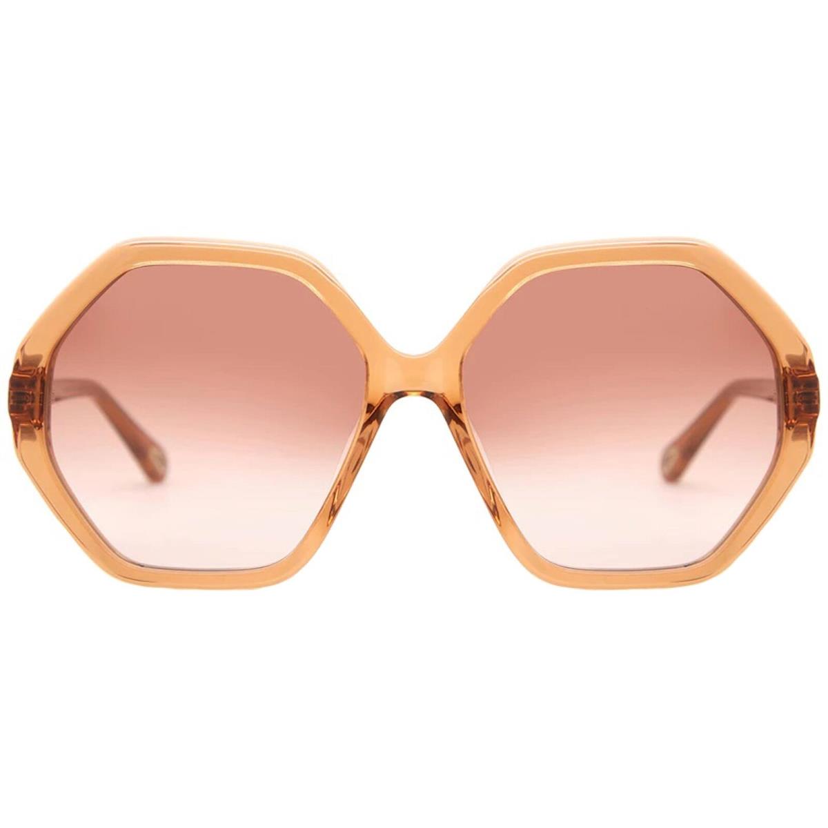 Chloe Women`s Sunglasses Orange Lens Acetate Square Frame CH0008SA-30009905001