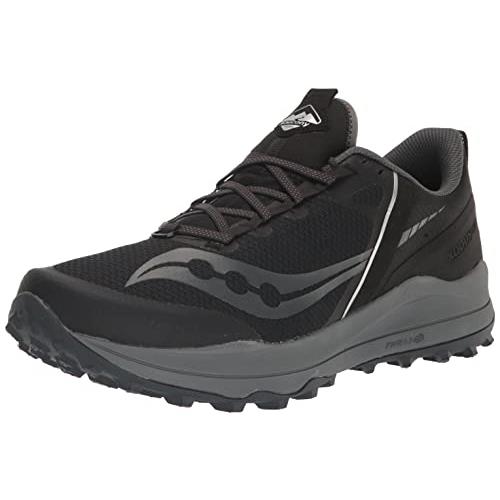 Saucony Men`s Xodus Ultra Trail Running Shoe Black/Charcoal