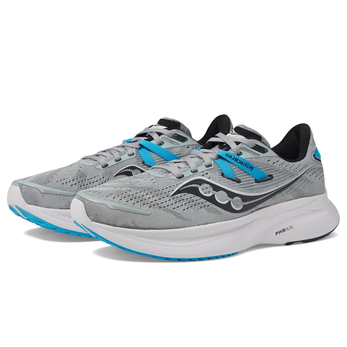 Man`s Sneakers Athletic Shoes Saucony Guide 16 Concrete/Viziblue