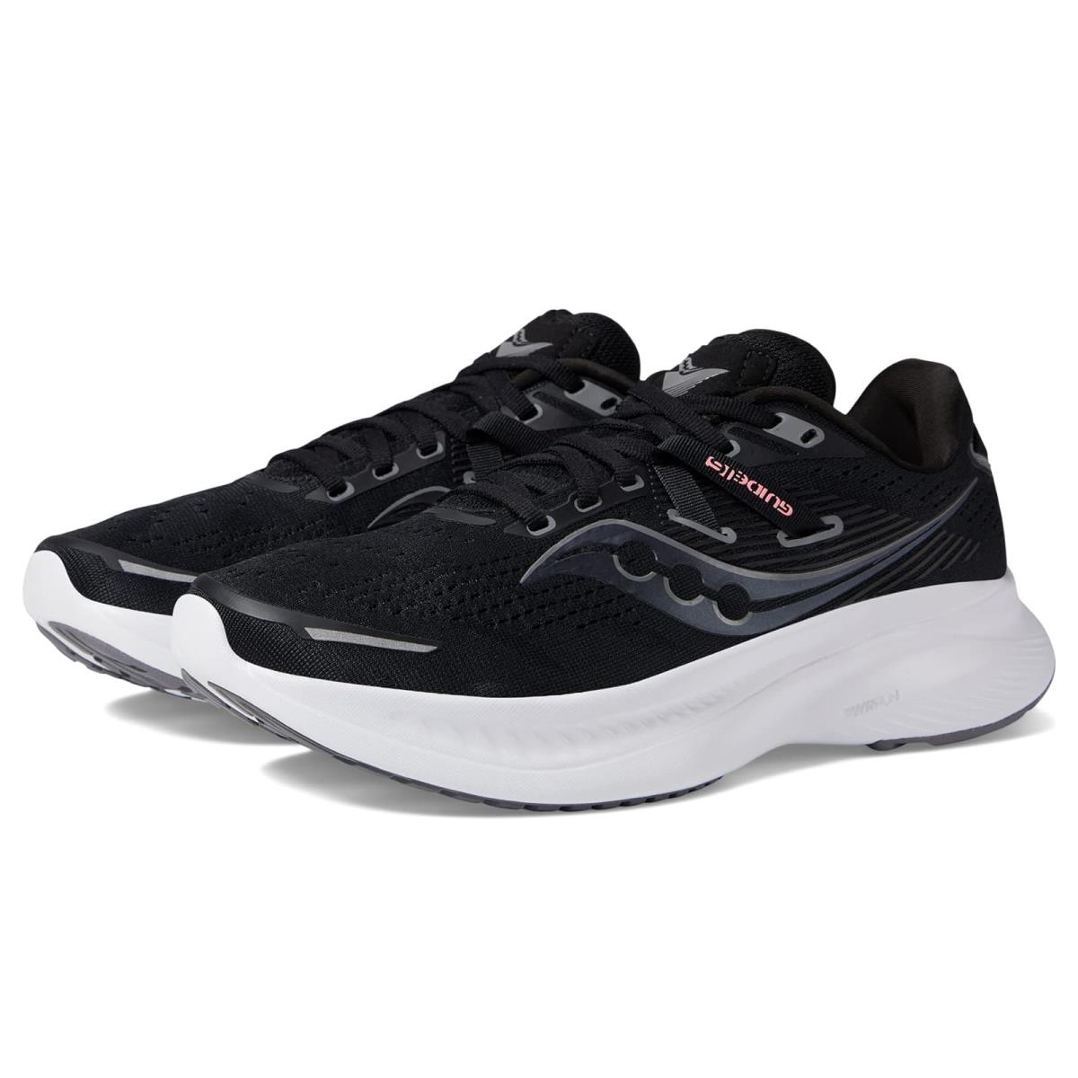 Woman`s Sneakers Athletic Shoes Saucony Guide 16 Black/White