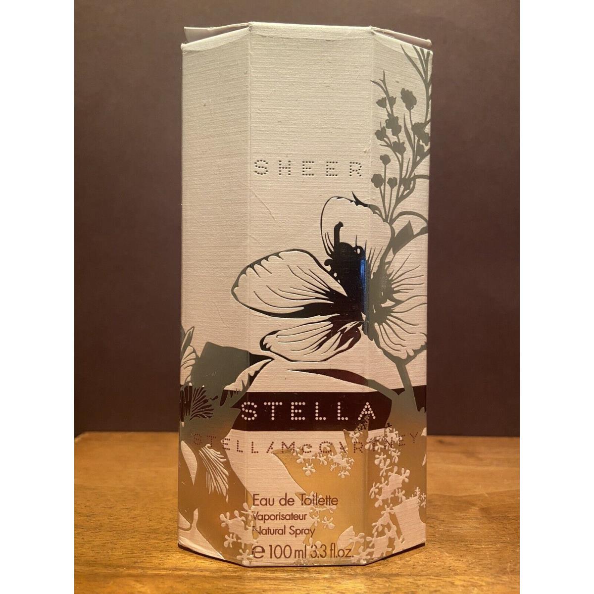 Stella Sheer by Stella Mccartney 3.3 OZ / 100 ml Edt Spray Box Rare