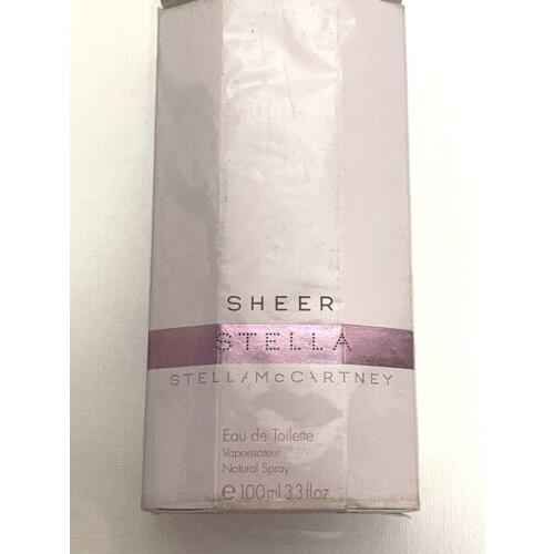 Sheer Stella 2009 by Stella Mccartney 3.4 oz / 100 ml Eau De Toilette Women