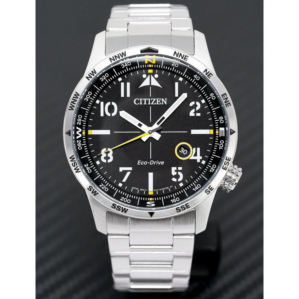 Citizen Black Dial Eco-drive Date Display Men`s Watch BM7550-87E