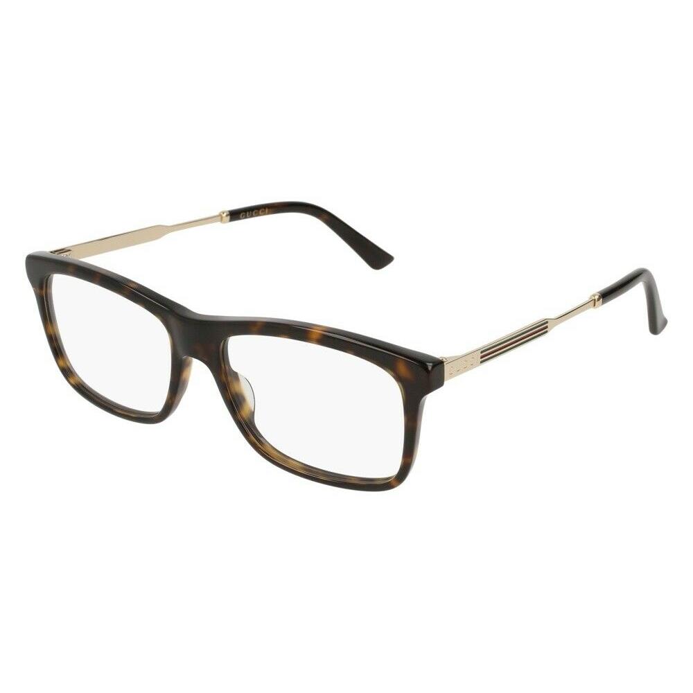 Gucci Eyeglasses GG0302O 002 54mm Havana-gold / Demo Lens 54-16-140