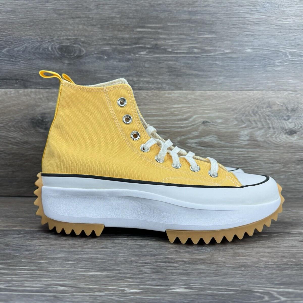 Converse Ctas Run Star Hike Platform High Top Canvas Shoes Yellow Women`s Sz 7.5 - Yellow