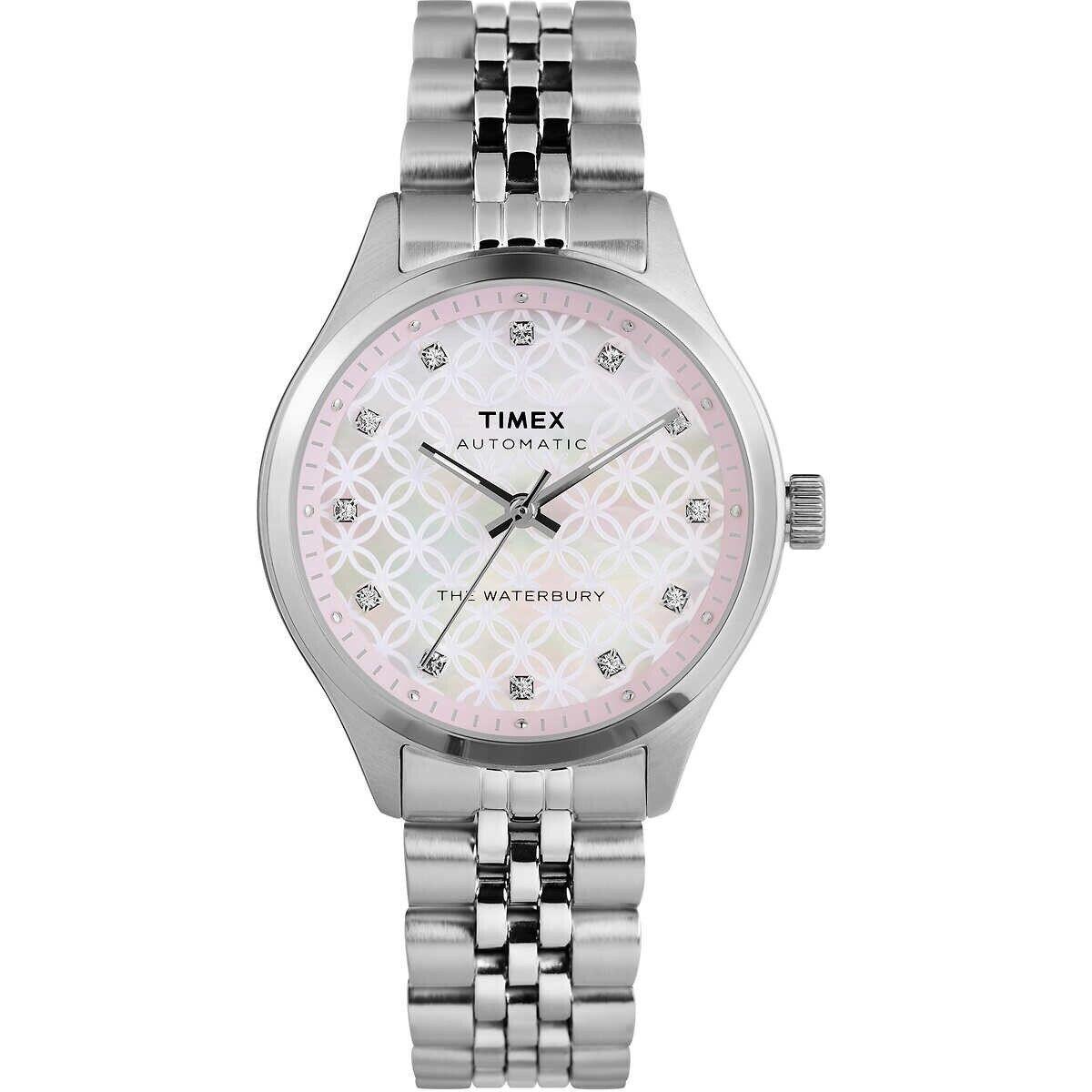 Timex Women s Waterbury Automatic Stainless- Steel Watch - TW2U53300VQ