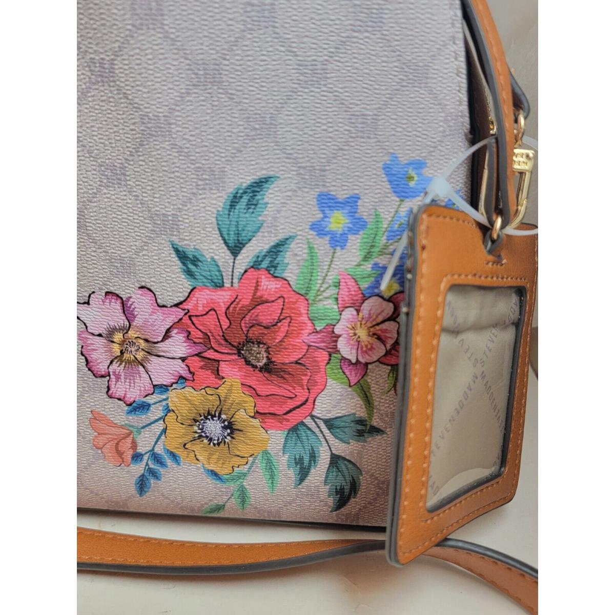 Steve Madden Leather Cross Body Satchel Floral Purse