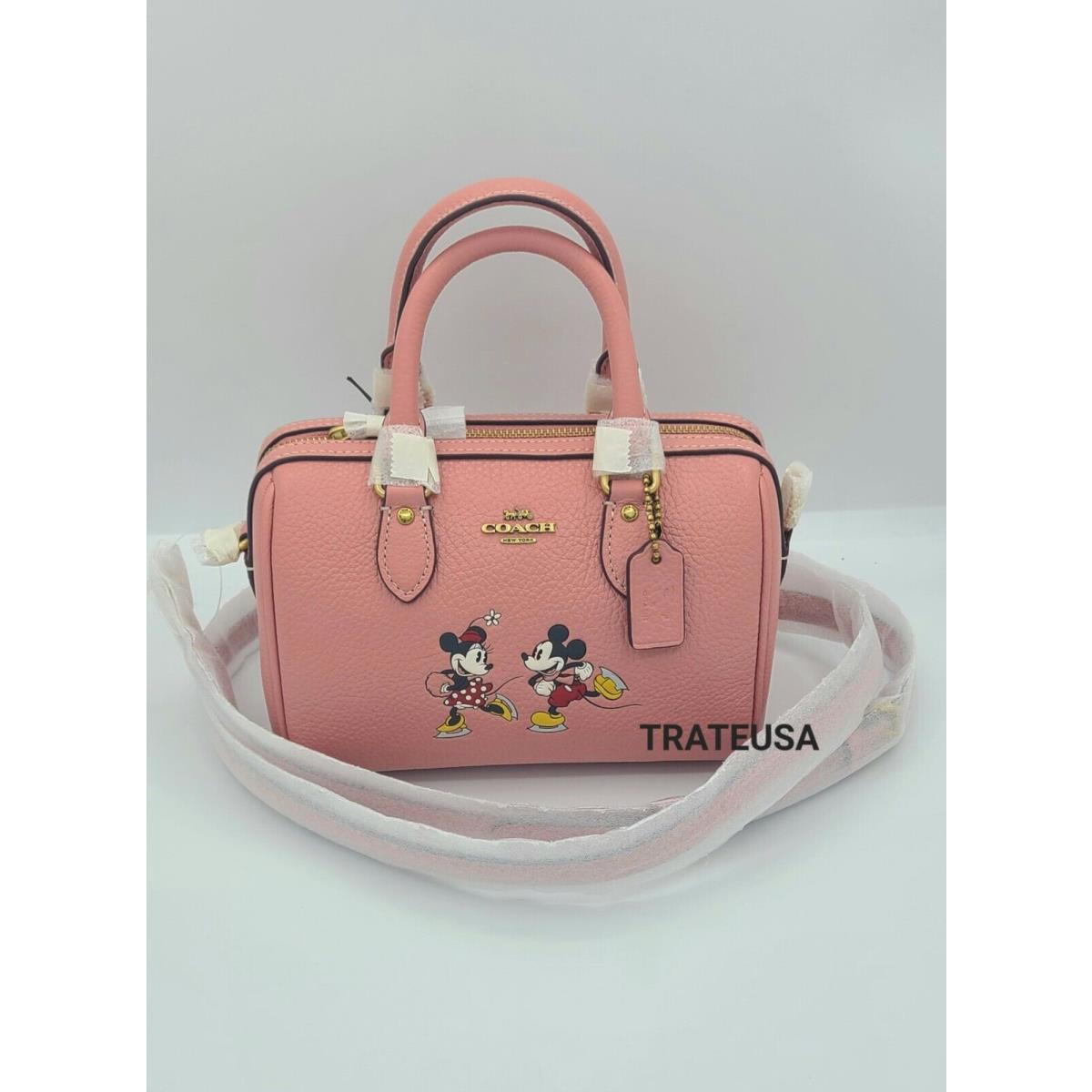 Coach Rowan Disney X Mini Crossbody with Ice Skate Motif CN030 Blush