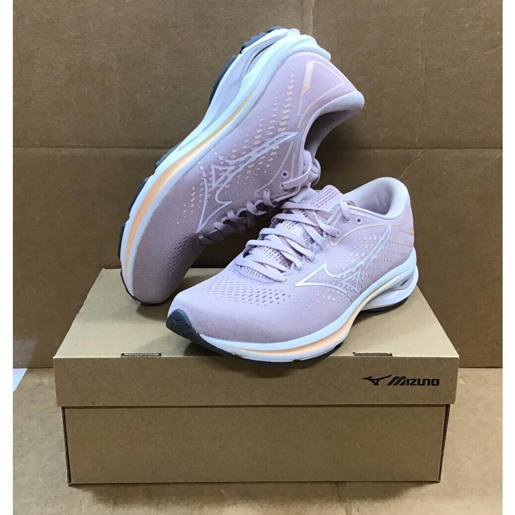 Mizuno Women`s Wave Rider 25 Pale Lilac/white 6K00 Running Shoes