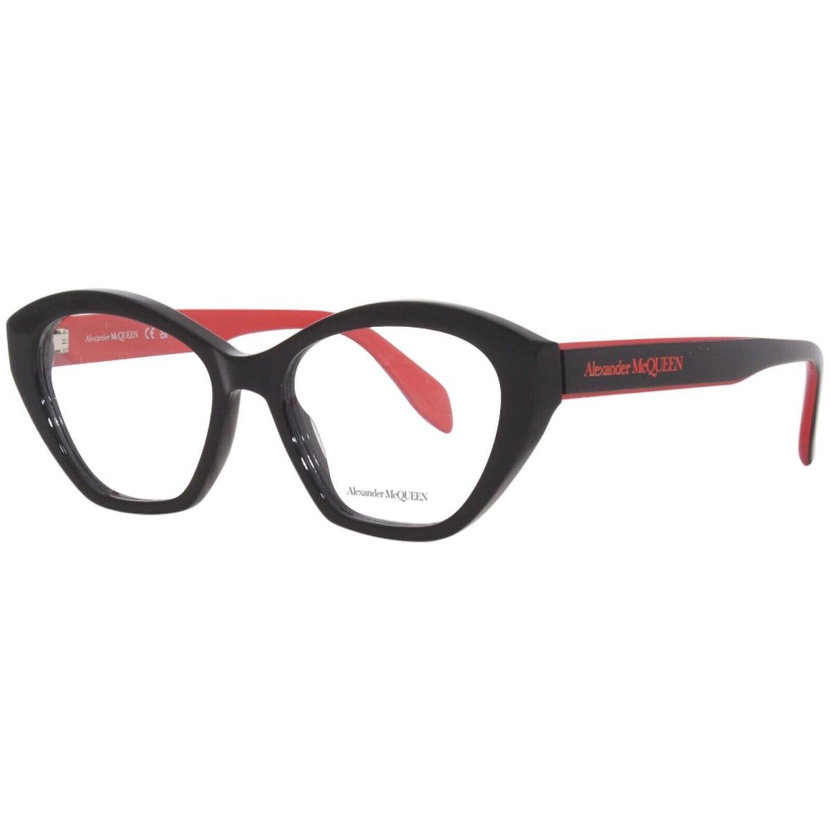 Alexander Mcqueen Eyeglasses AM0360O 003 Black Red Full Rim Frame 52MM Rx-able