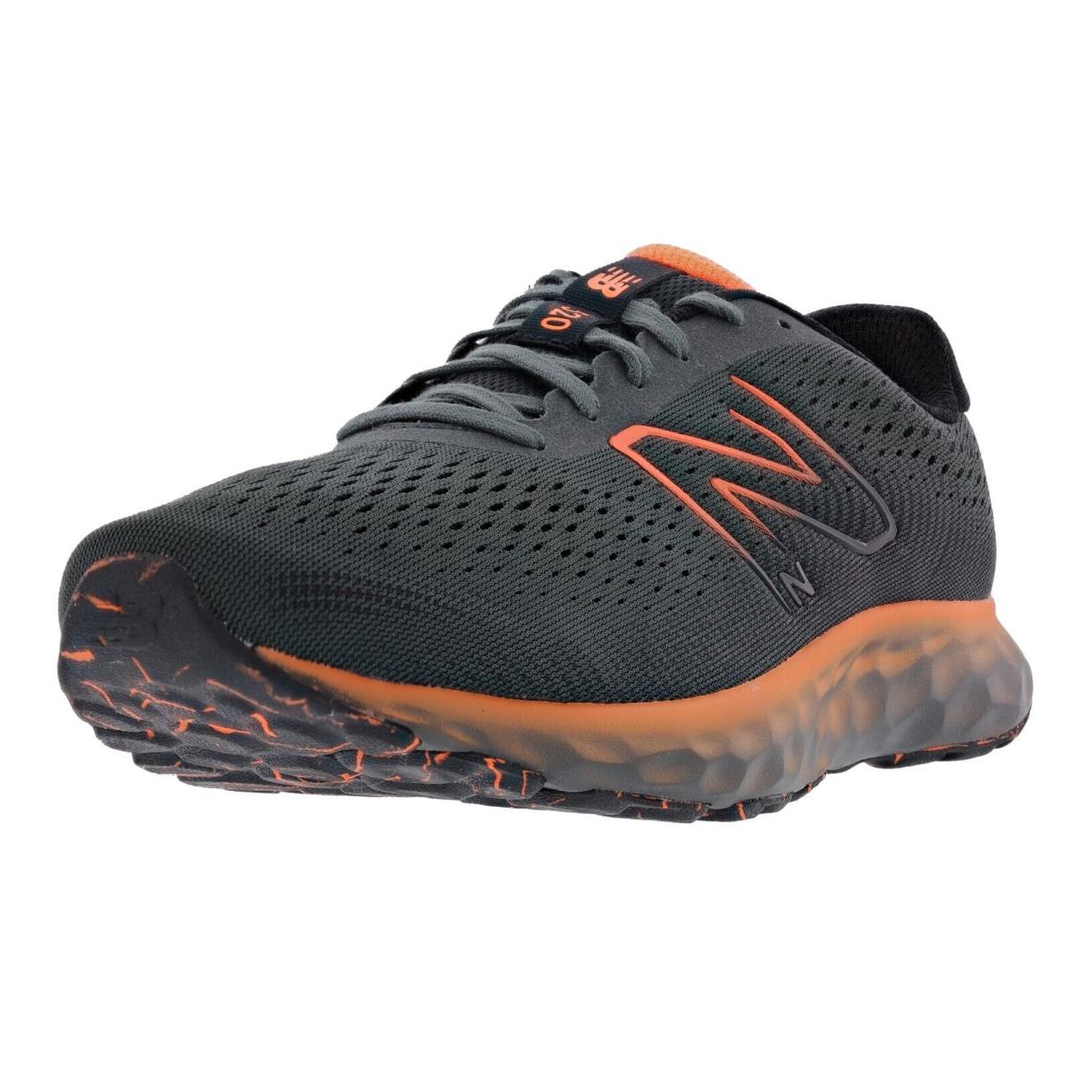 New Balance Men`s 520 v8 4E Wide Width Lightweight Running Shoes BLACK / HOT MARIGOLD