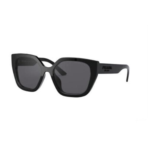 Prada Sunglasses PR 24XS-1AB5Z1 Black W/grey Lens 52mm - Frame: Black, Lens: Grey