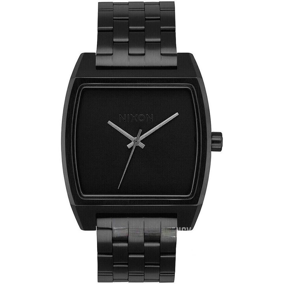 Nixon Time Tracker All Black Watch 37mm Water Resistant A1245 001