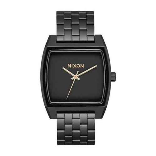 Nixon Time Tracker All Black Watch 37mm Water Resistant A1245 1041