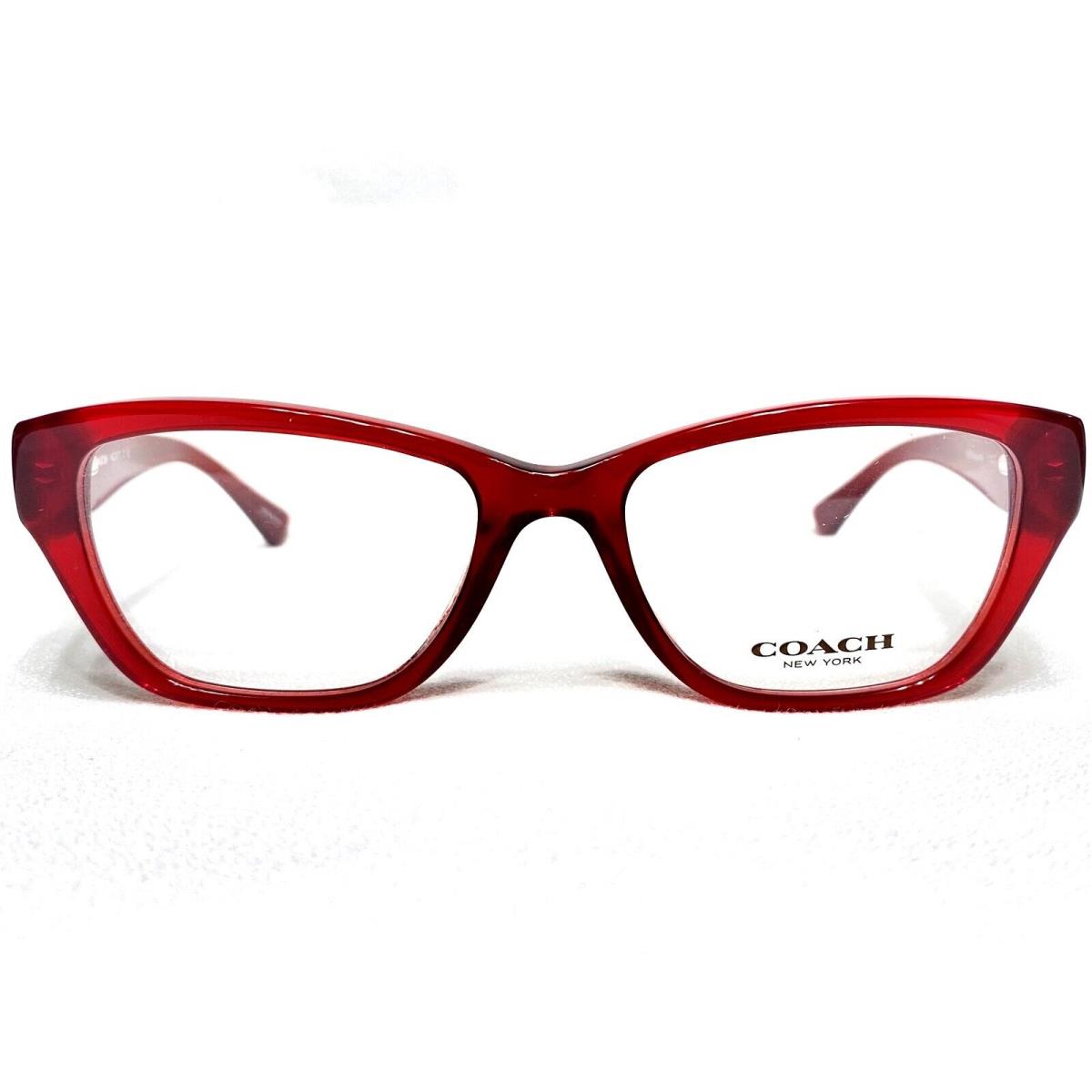 Coach HC6070 5029 Womens Burgundy Cats Eye Designer Eyeglasses Frames 51/17