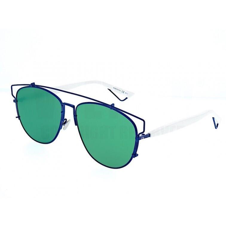 Dior Technologic Tvcaf White /blue Light Green Mirror Tvc AF Sunglasses