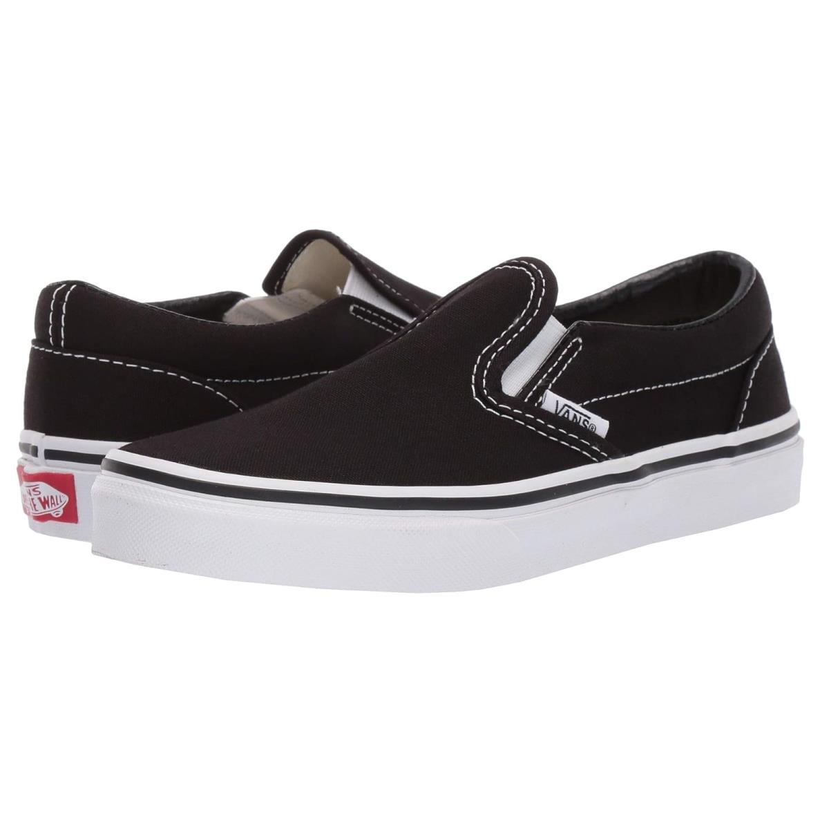 Children Unisex Shoes Vans Kids Classic Slip-on Little Kid/big Kid Black/True White