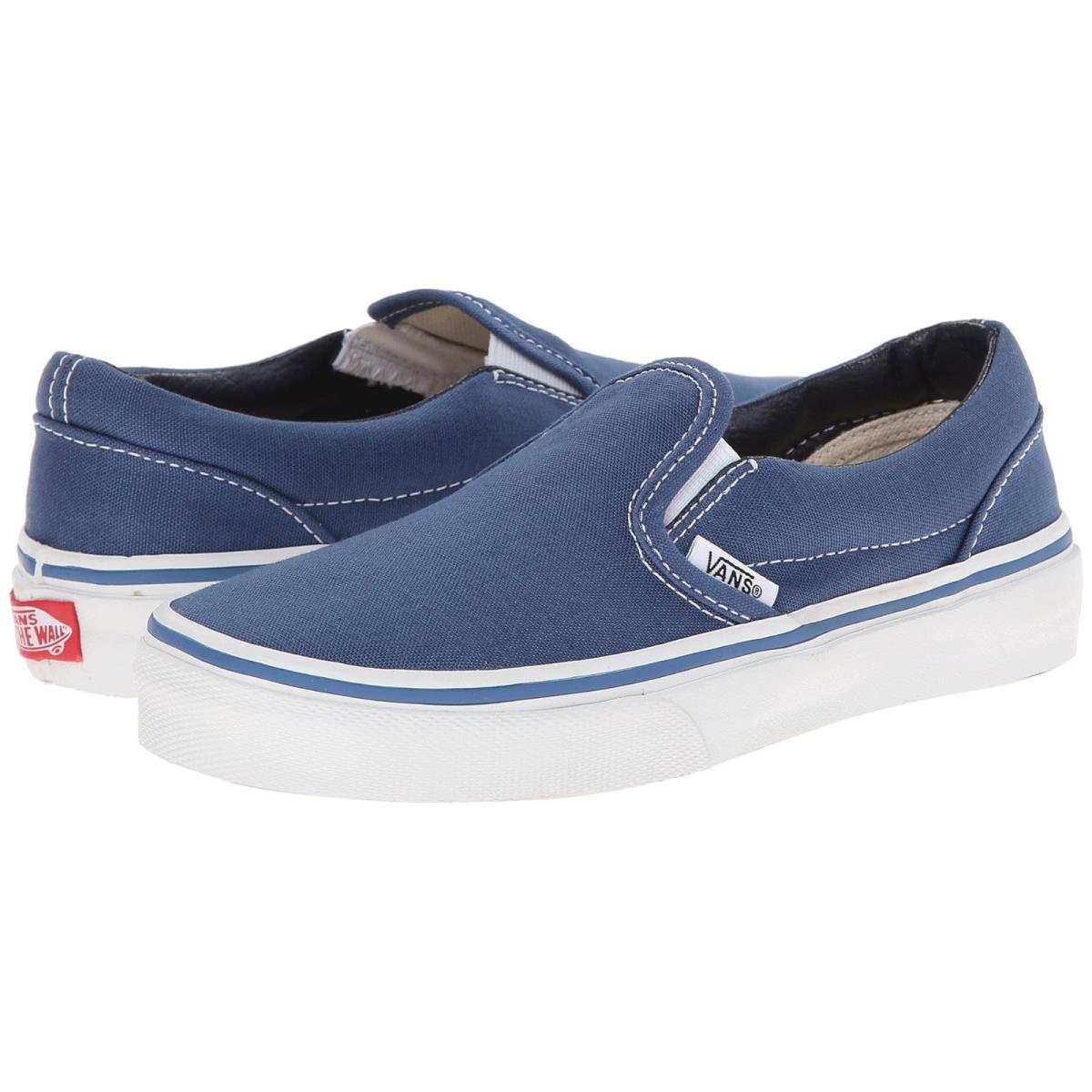 Children Unisex Shoes Vans Kids Classic Slip-on Little Kid/big Kid Navy/True White