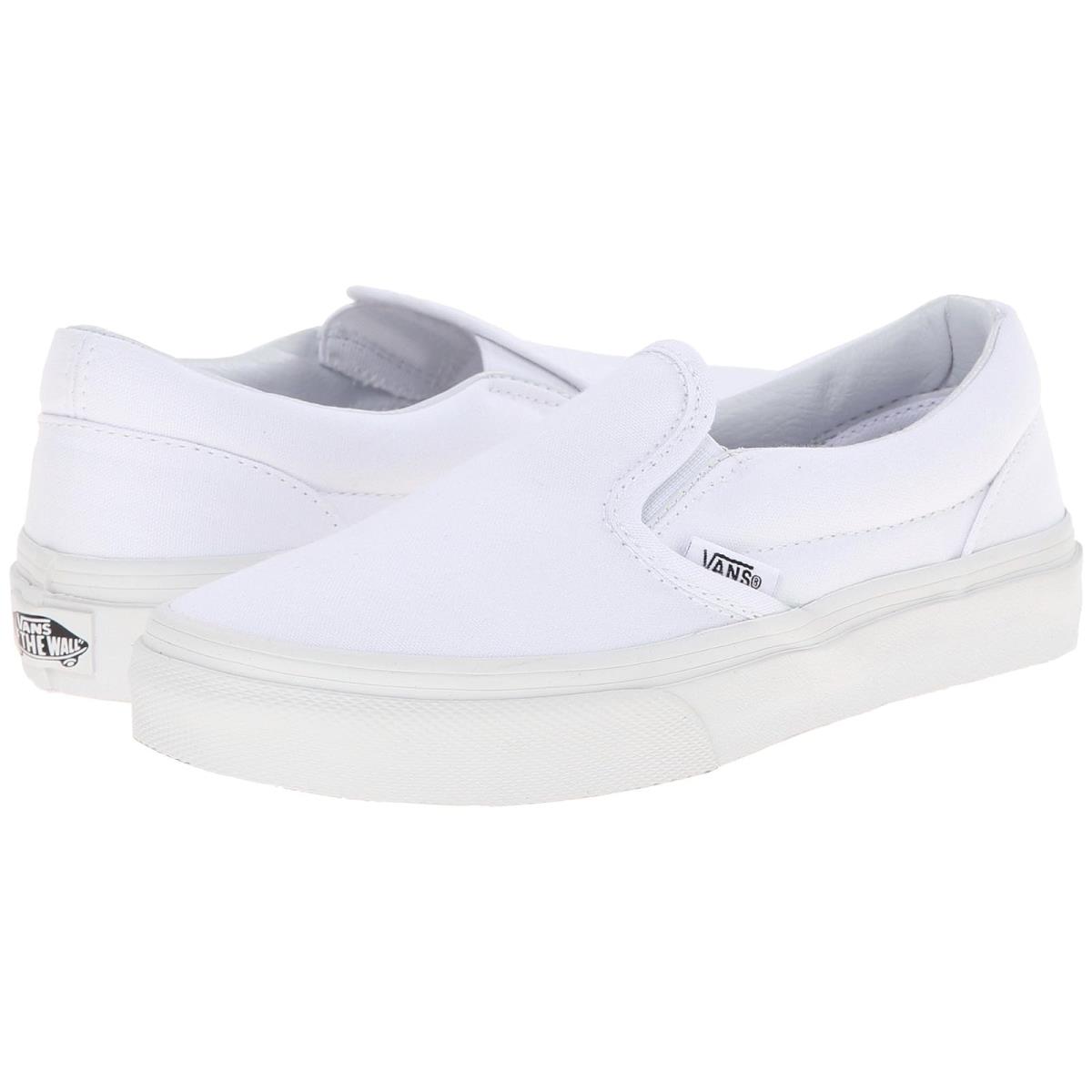 Children Unisex Shoes Vans Kids Classic Slip-on Little Kid/big Kid True White