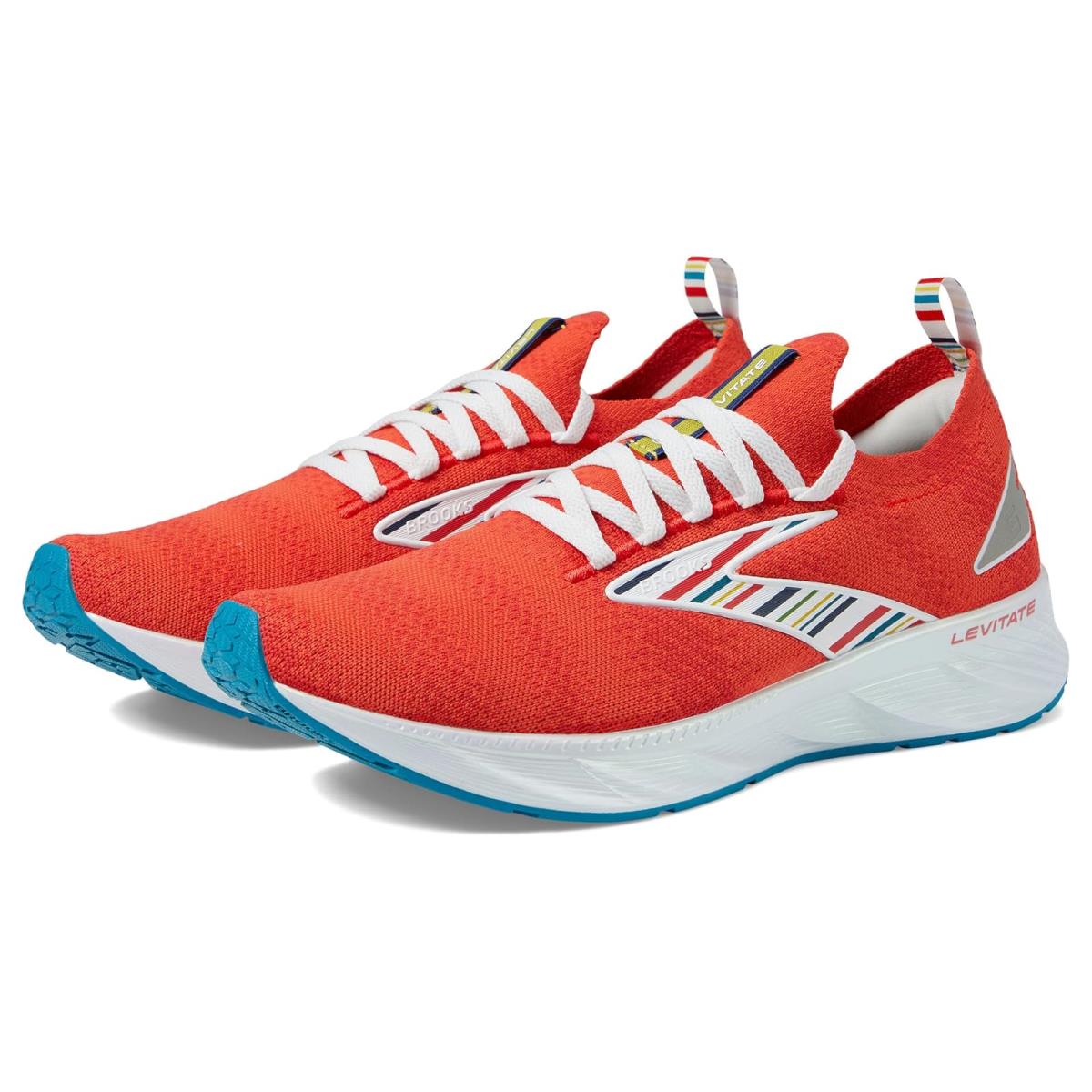Man`s Sneakers Athletic Shoes Brooks Levitate Stealthfit 6 Red/White/Blue