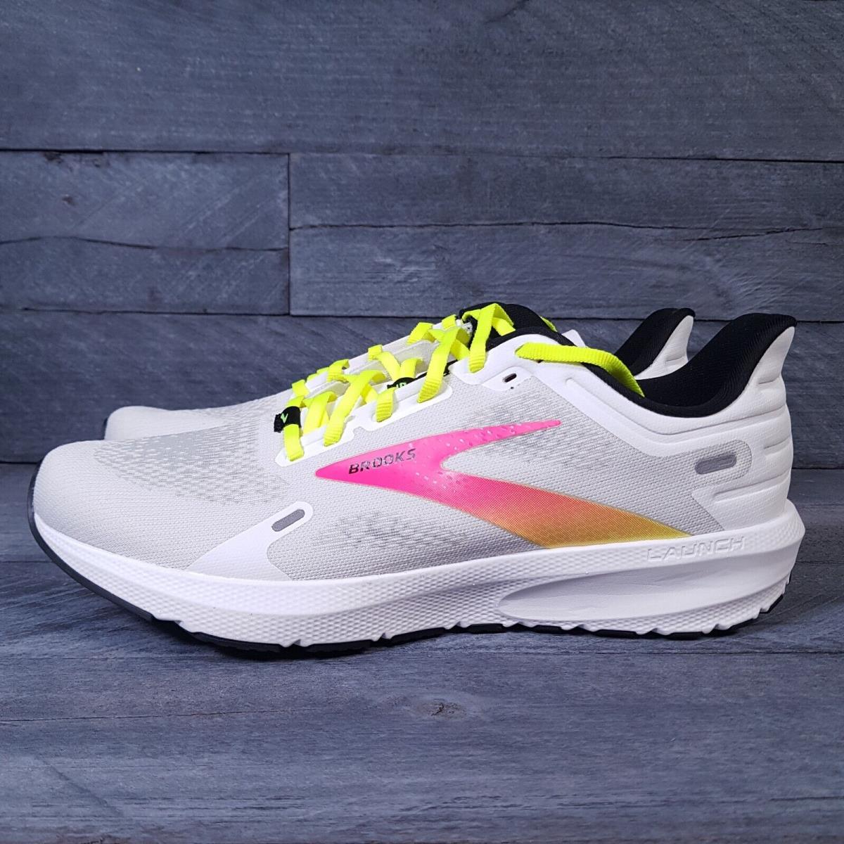 Brooks store Launch 9 110386 1D 148 Sz 10.5 white/nightlife NIB