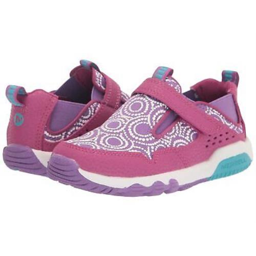 Girl`s Shoes Merrell Kids Free Roam Chroma Moc Little Kid/big Kid - Fuchsia