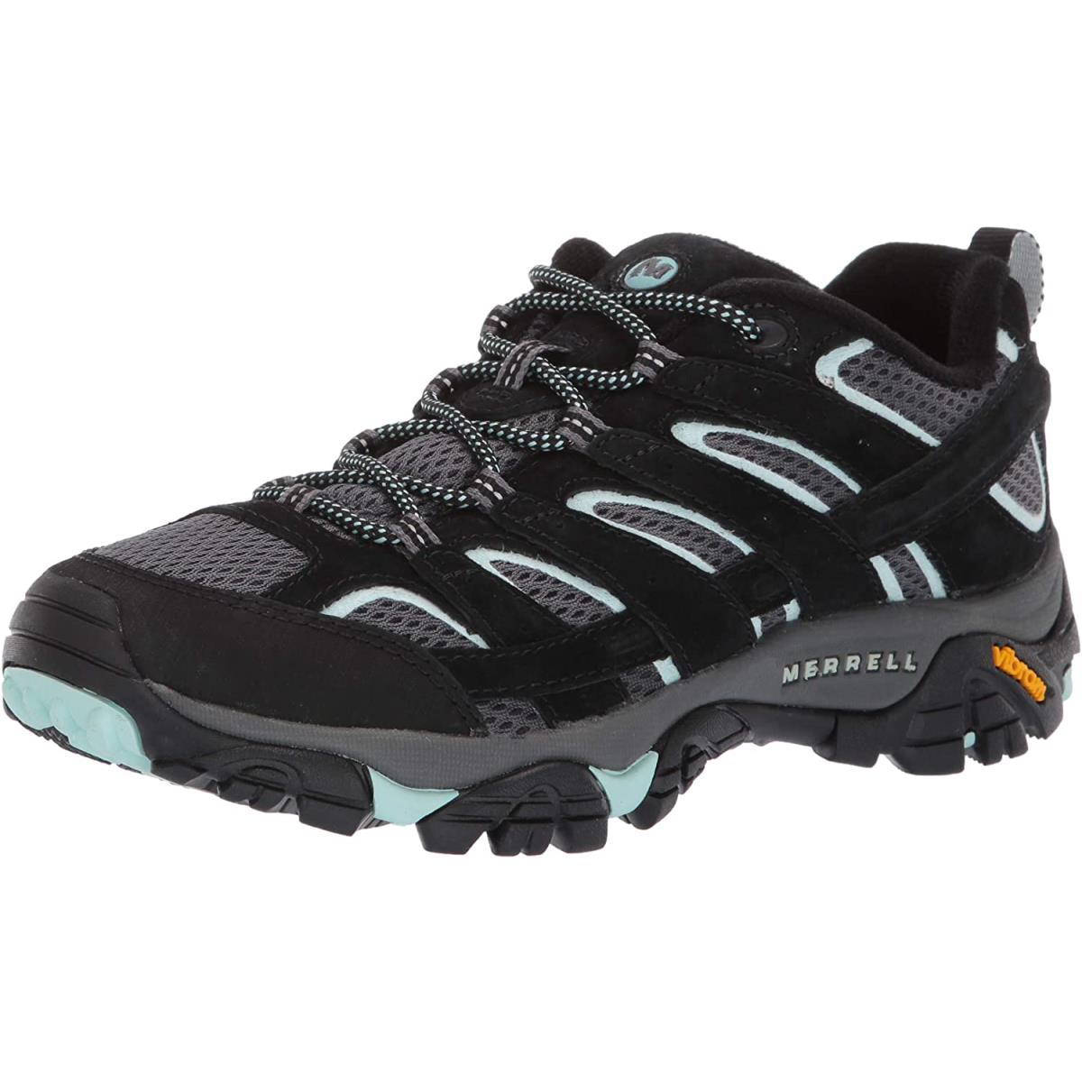 Merrell Women`s Moab 2 Vent Hiking Shoe Black Aqua