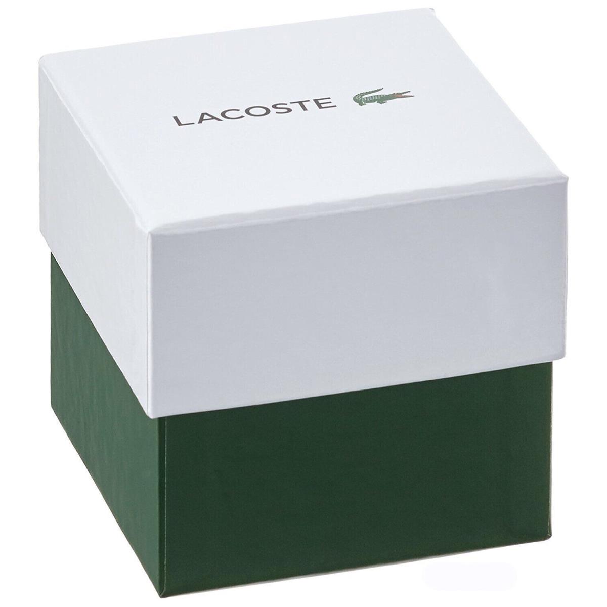 Lacoste Men`s Lacoste Le Croc Three Hand Blue Silicone 43 mm Watch 2011174