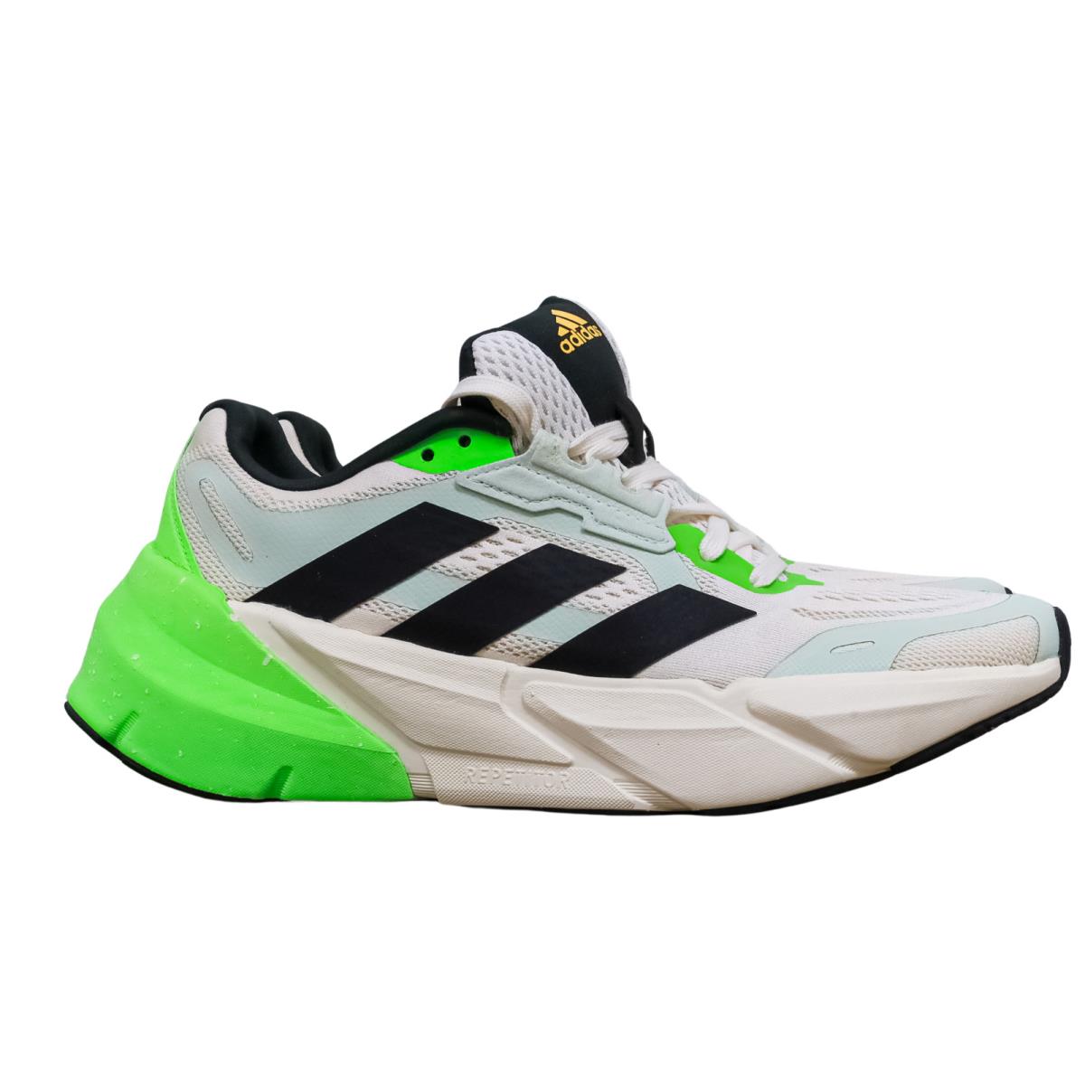 Size 8 - Adidas Adistar Chalk White Solar Green - White