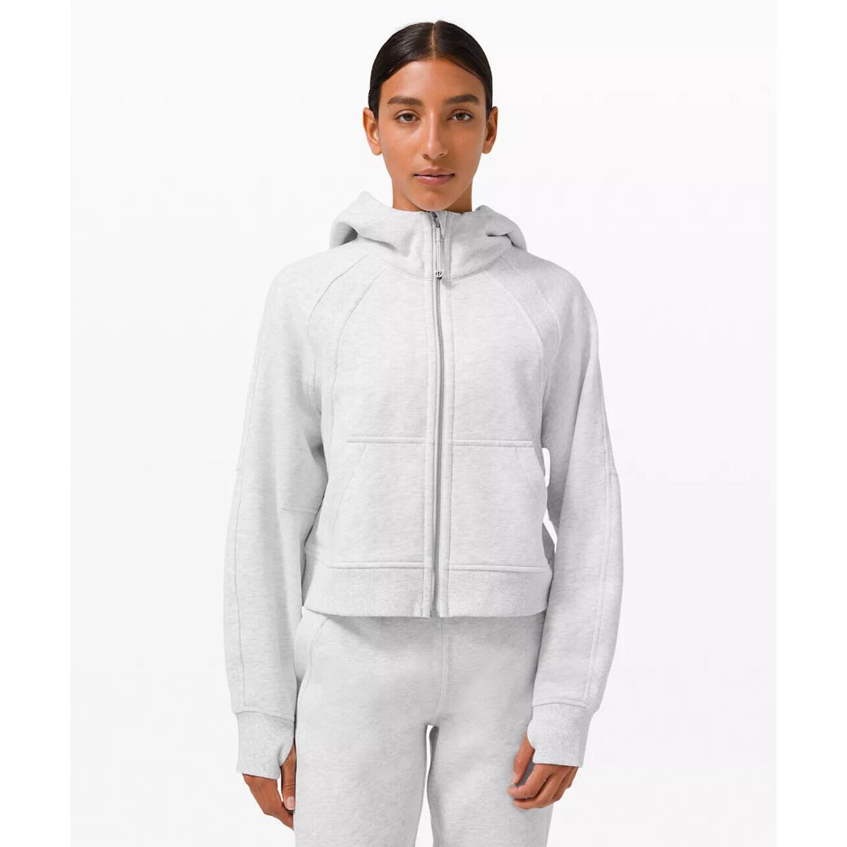 Lululemon Scuba Oversized Full Zip Sweater - Retail Heathered Core Ultra Light Grey