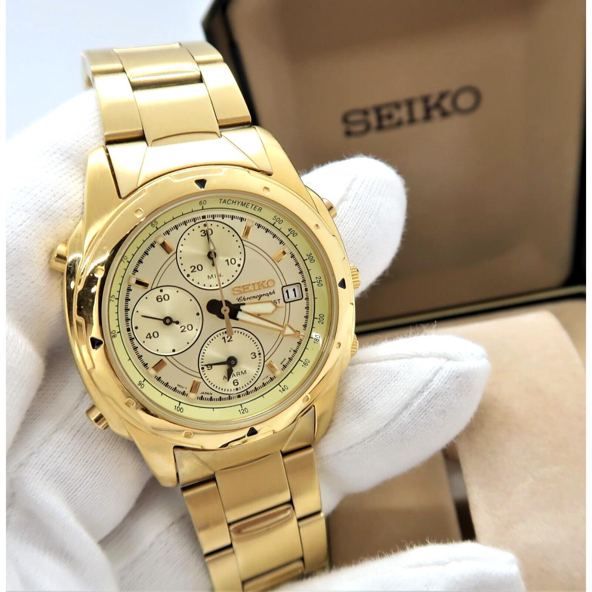 Seiko Chronograph 7T32-6M59 Chrono-alarm GP Mint W/box Mens Watch R17-15 -  Seiko watch - 054541776887 | Fash Brands