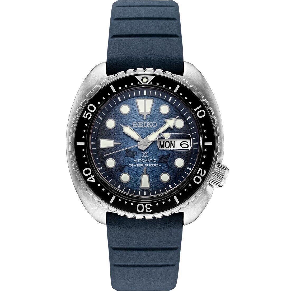 Seiko Prospex Automatic Diver s Blue Dial Blue Silicone Strap Men s Watch SRPF77 - Dial: Blue, Band: Blue