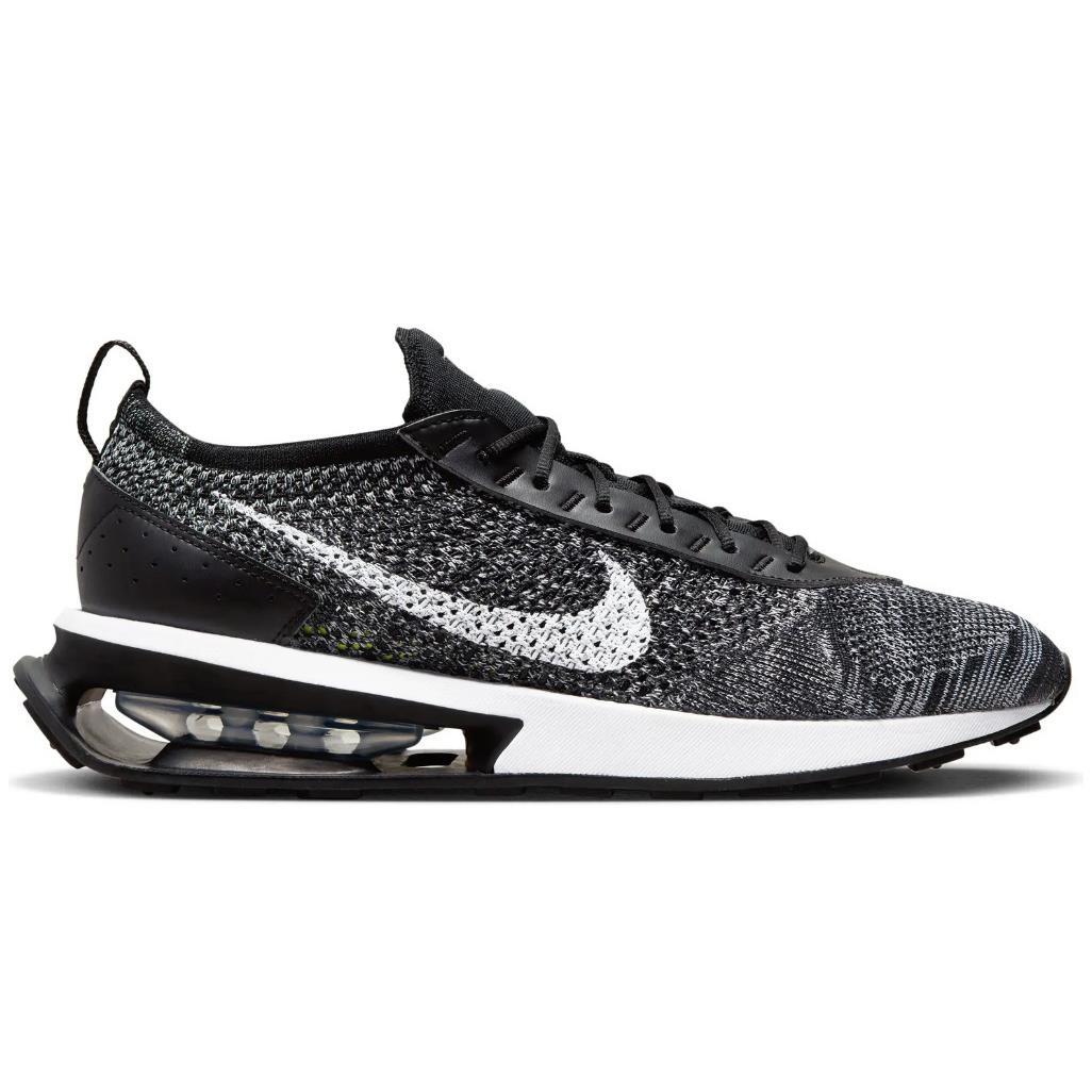 Nike Men`s Black/white Air Max Flyknit Racer Athletic Running Sneaker Shoes