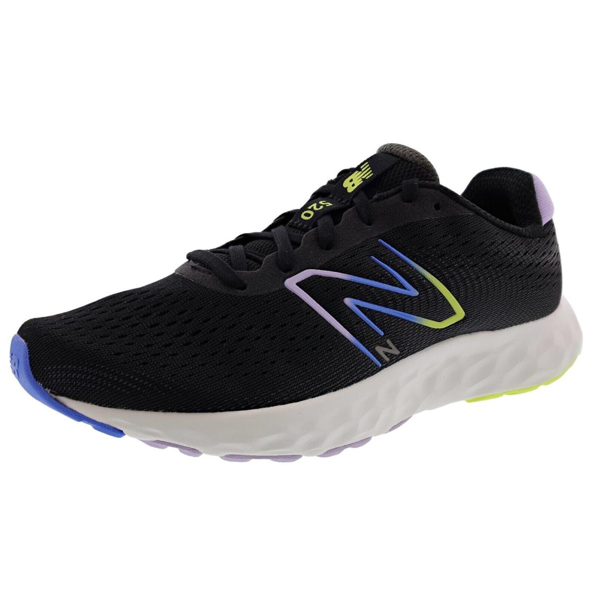 New Balance Women`s 520 V8 Medium Width Lightweight Running Shoes BLACK / PURPLE