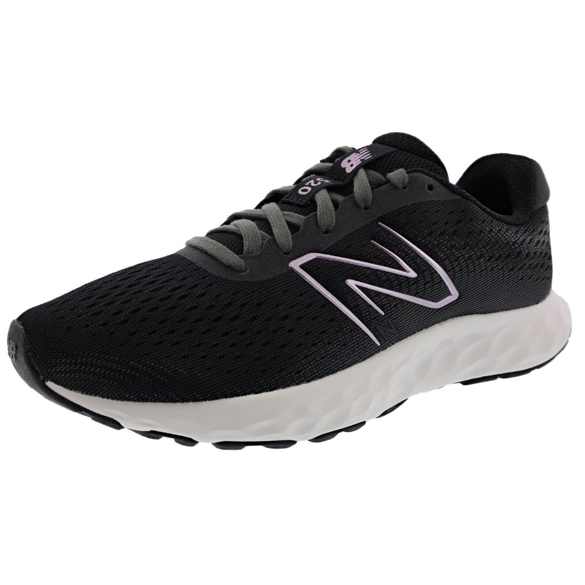 New Balance Women`s 520 v8 Wide Width Running Shoes BLACK / WHITE