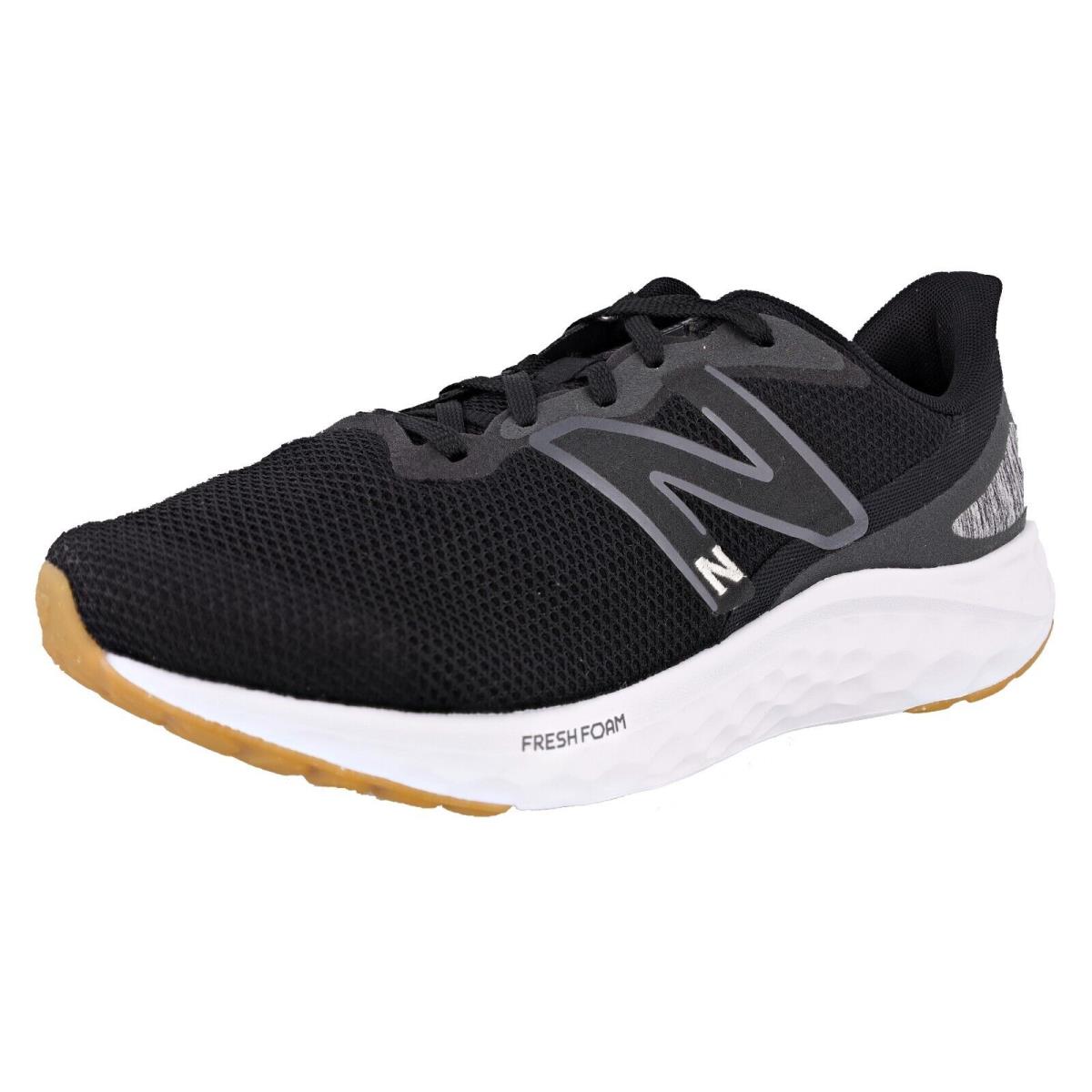 New Balance Men Fresh Foam Arishi v4 Extra Wide Width Lightweight Running Shoes BLACK / SILVER / GUM