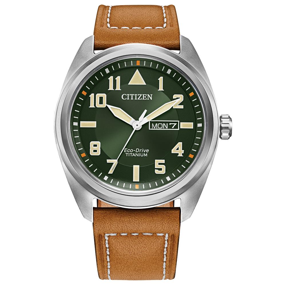 Citizen Men`s Eco-drive Weekender Garrison Field Watch in Titanium BM8560-02X